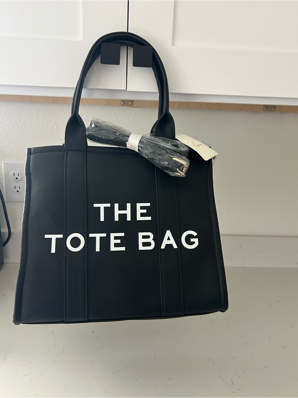 Black 'The Tote Bag' Structured Tote